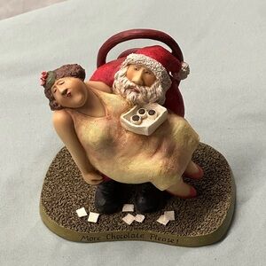“More Chocolate Please” Santa figure numbered, from the Real People Collection.